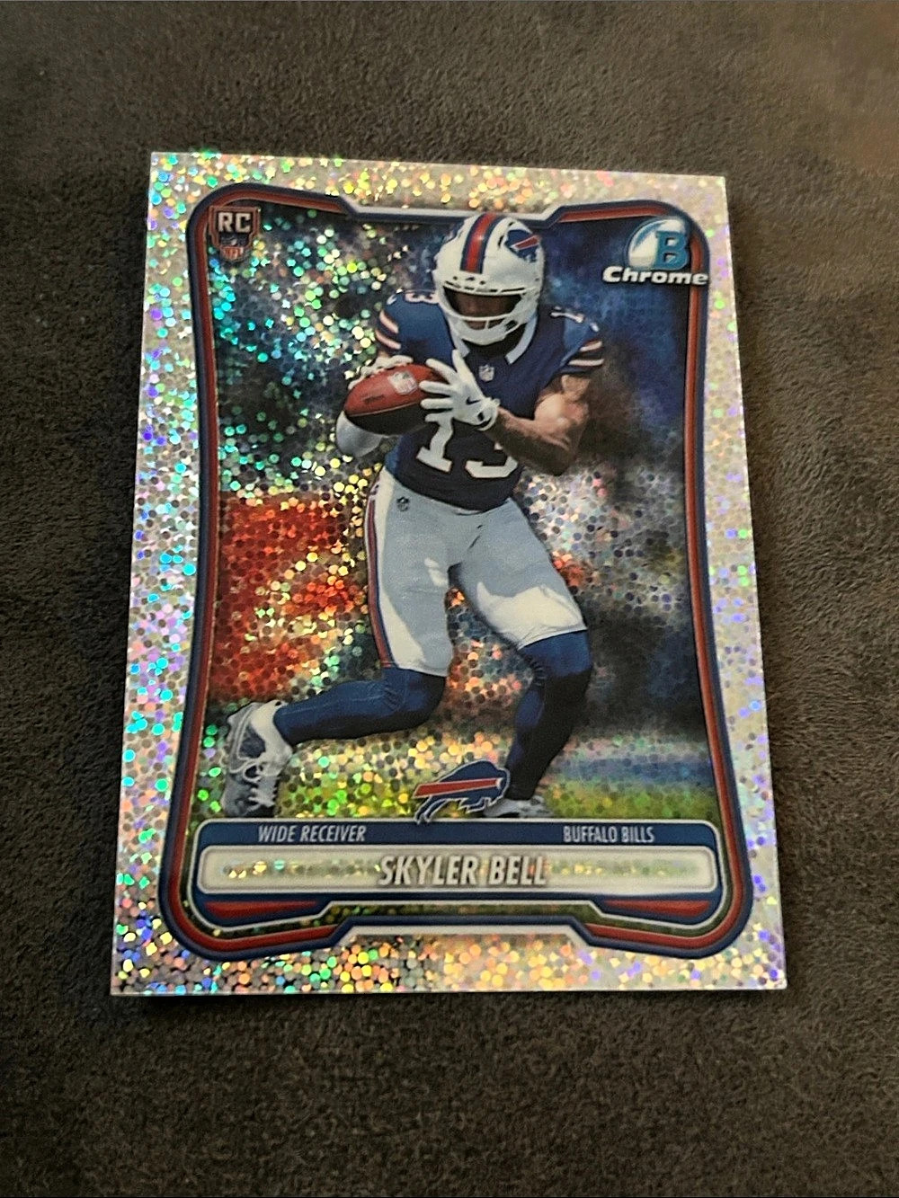 Topps Skyler Bell 2026 Bowman Chrome University Buffalo Bills RC #BCV-123